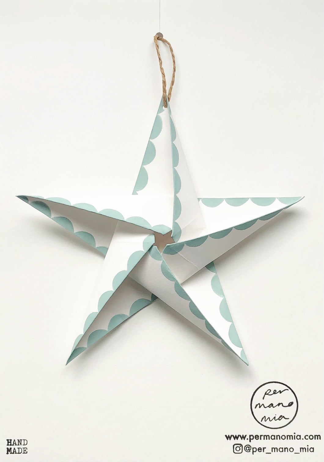 Large Hanging Star - Beach Blue