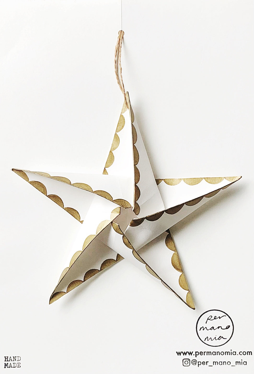 Large Hanging Star - Gold