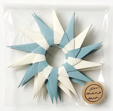 Load image into Gallery viewer, Set of 3 Starburst Hanging Decorations - Lagoon and Vanilla
