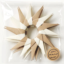 Load image into Gallery viewer, Set of 3 Starburst Hanging Decorations - Sand and Vanilla
