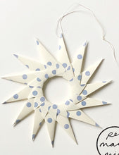 Load image into Gallery viewer, Set of 3 Starburst Hanging Decorations - Blueberry Spot
